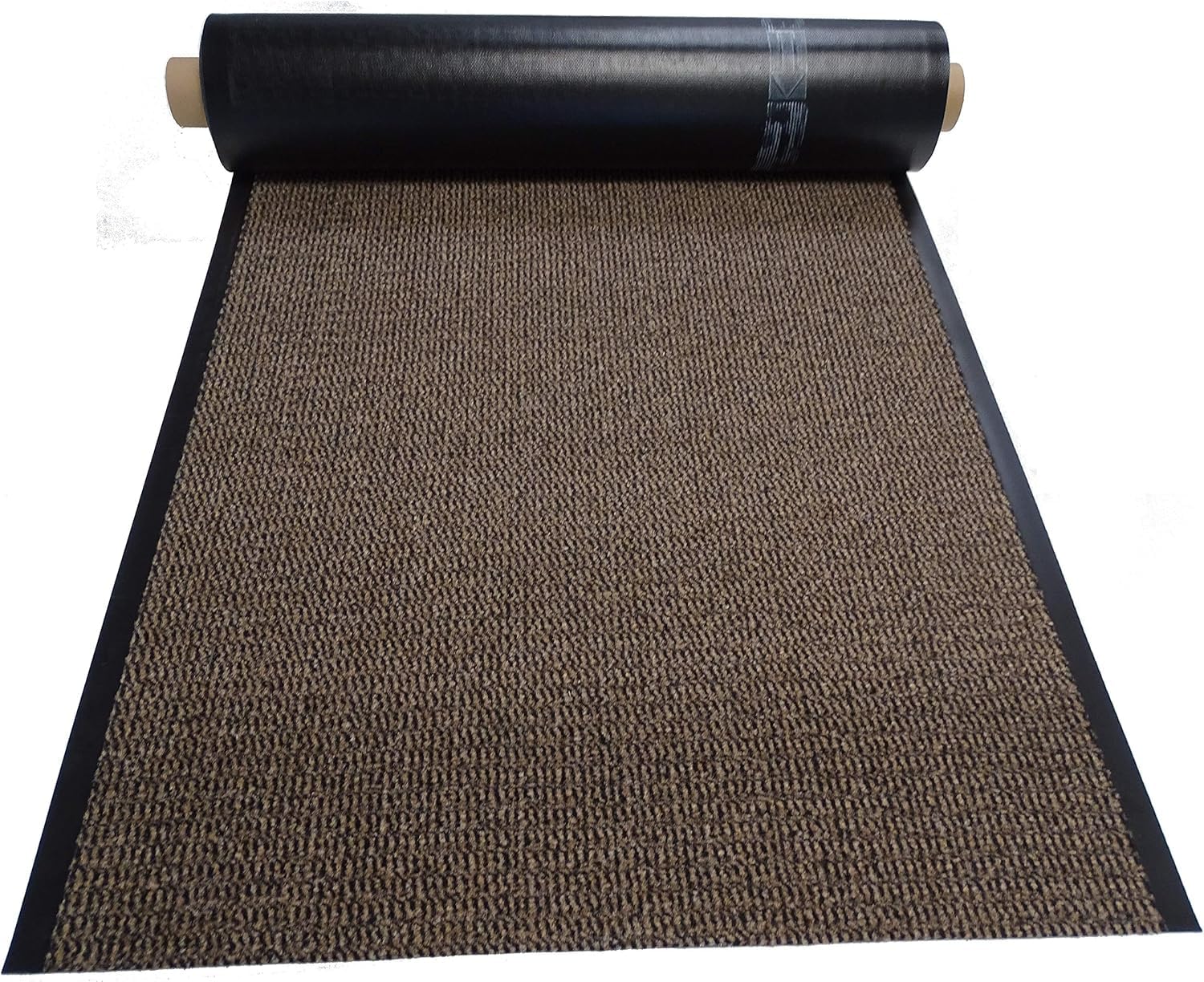 Schmutzfangläufer Meterware 60 cm braun-schwarz meliert - ohne Rand an den Schnittkanten (60 x 300 cm, braun)
