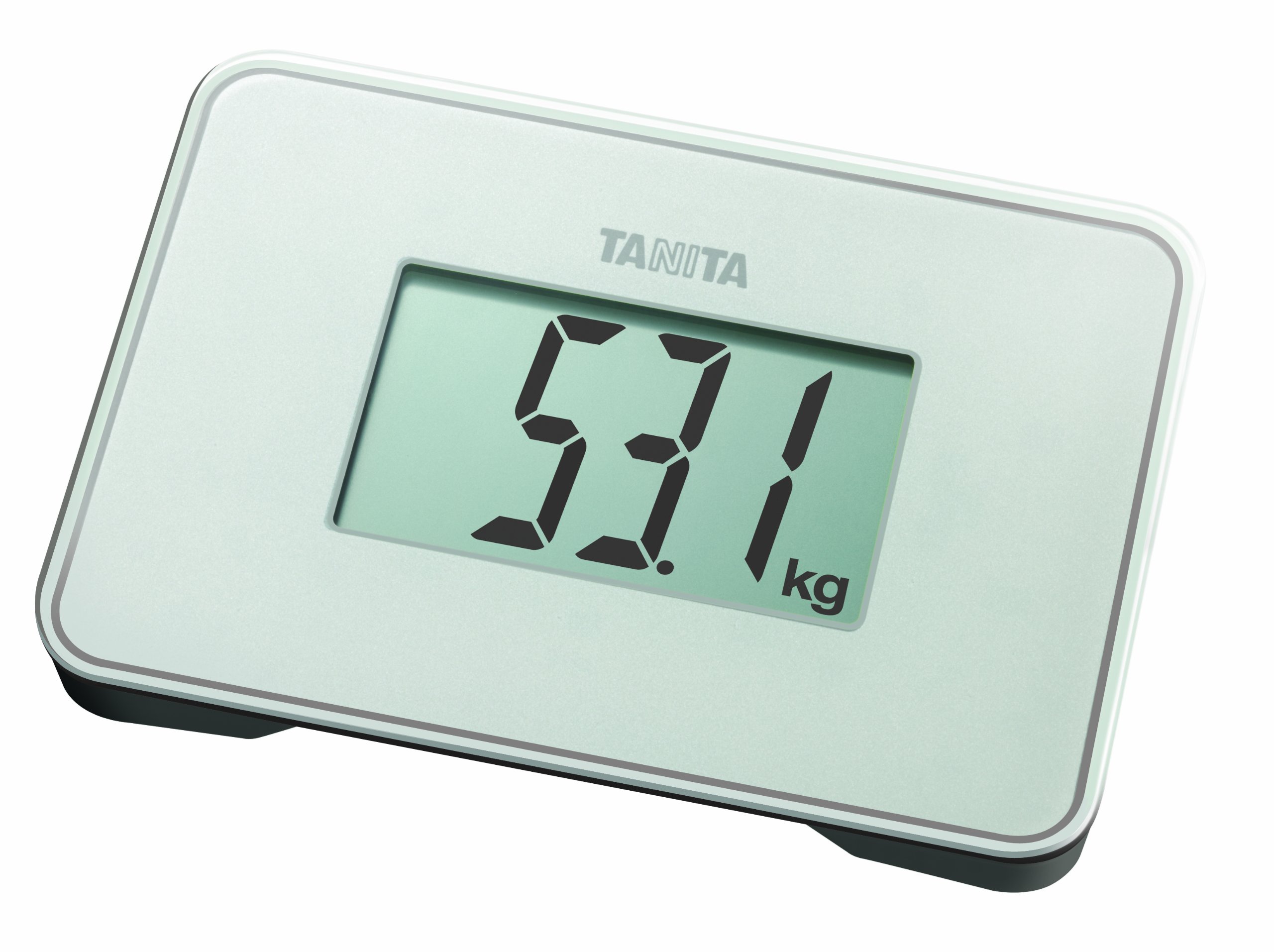 TANITA HD 386 Báscula de baño digital más pequeña del mundo Fácil de transportar Blanco perla