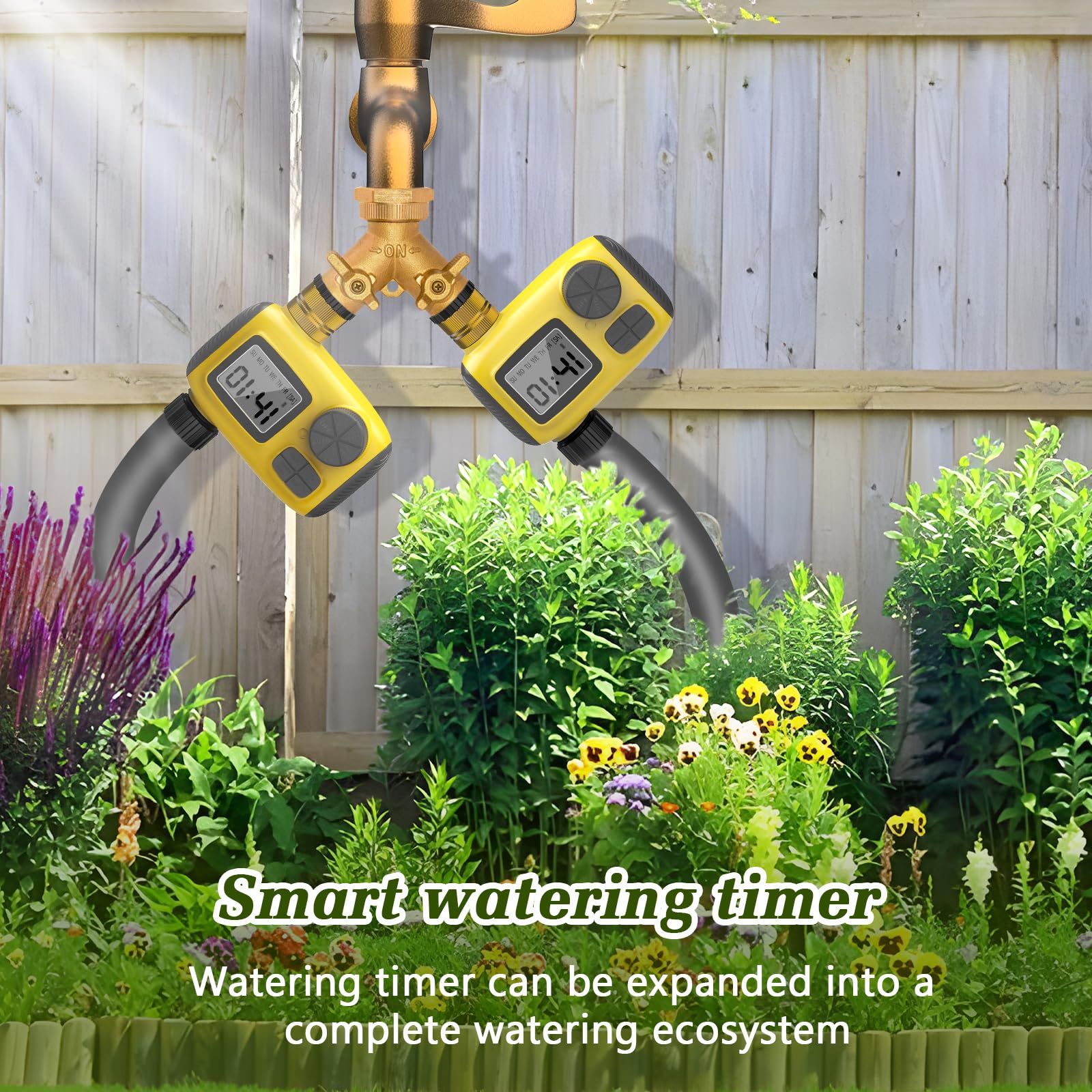 Programmateur Arrosage Automatique, 2024 Le Nouveau Minuteur Arrosage Automatique AVCE Écran LCD Bouton Manuel pour Un Réglage Facile Applicable de Arrosage Système pour Pelouse et Jardin