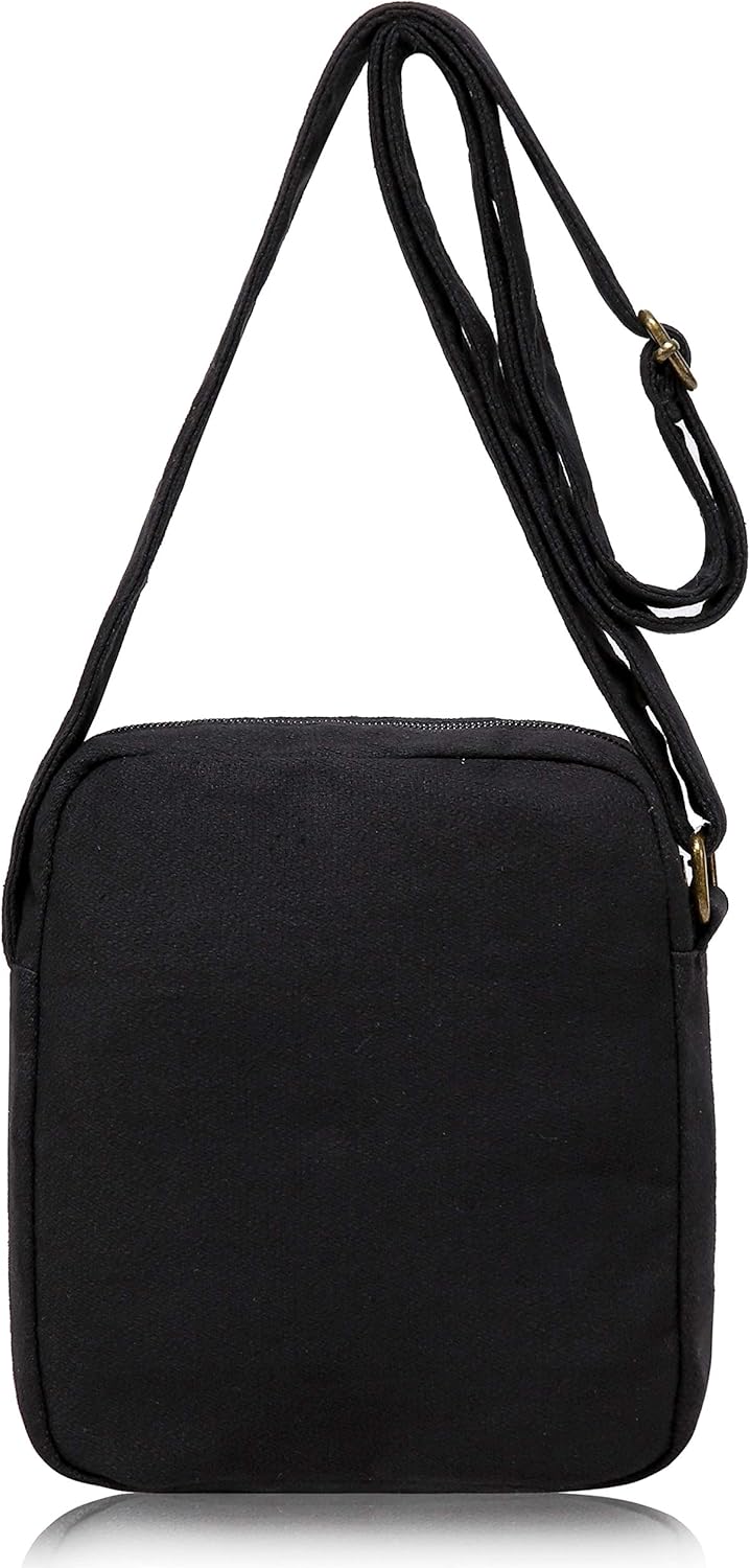 Small Mini Hippie Crossbody Bag Top Zip Canvas Sling Bag Jacquard cloth Hobo Handmade Bags - Image 5