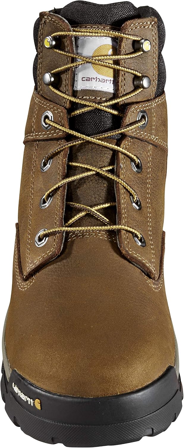 Carhartt Ground Force, Mens 6-Inch Work Boots, Storm Defender Waterproof, Insite Arch Support, Soft Toe Boot