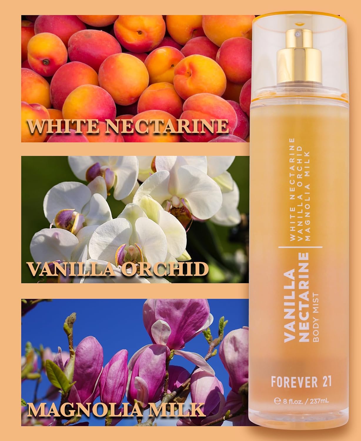 Forever 21 Vanilla Nectarine Body Mist, 8 fl. oz. - Image 4