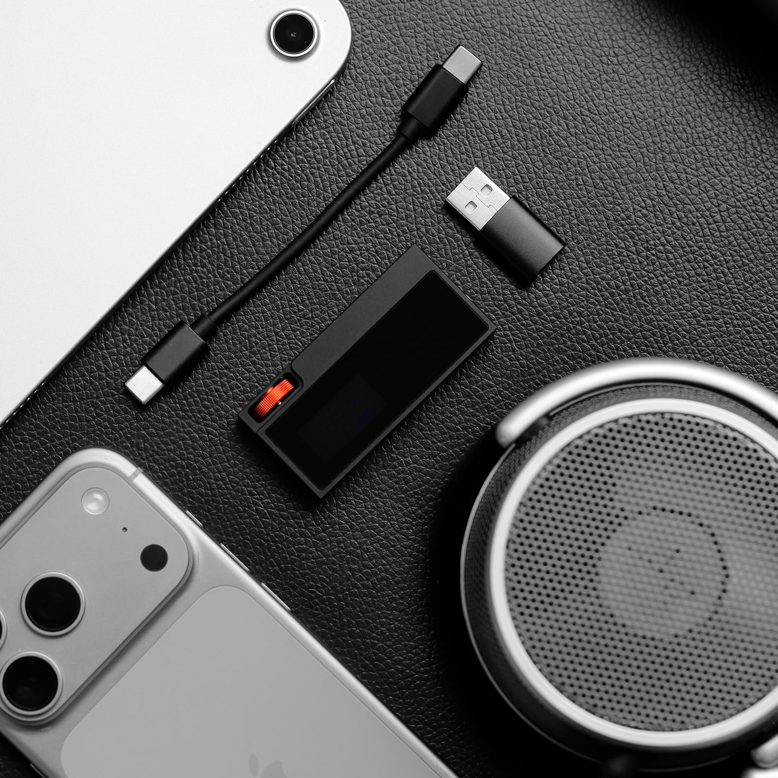 SHANLING UA6 II DAC Dongle DAC portatile DAC e amplificatore con uscita bilanciata da 4,4 mm 8 × CS43131 DAC 365mW@32Ω Hi-Res Audio DSD512 per smartphone laptop PC, argento