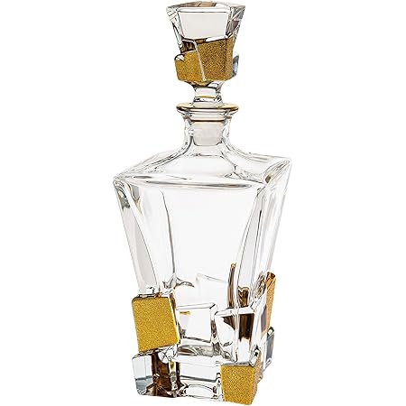 Regal European Mouth Blown Lead Free Crystal Square Decanter H10" 28 O – Badash Products - View #12