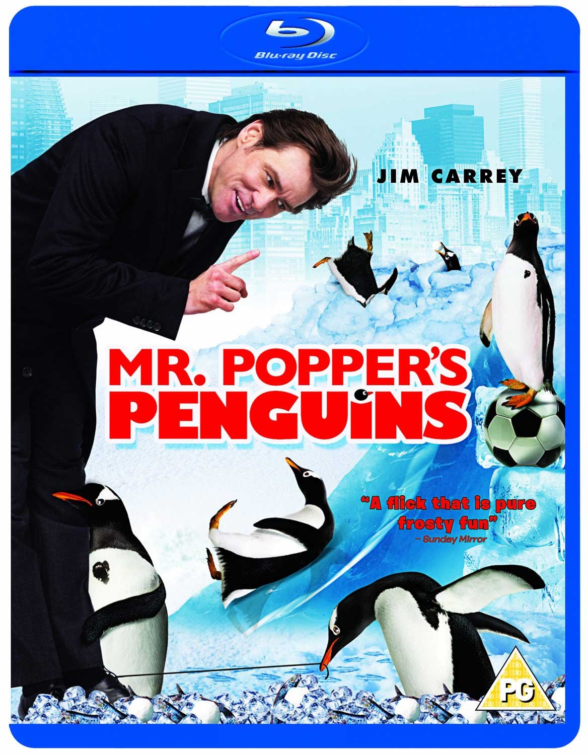 Mr Popper's Penguins Blu-ray edición Reino Unido con audio italiano