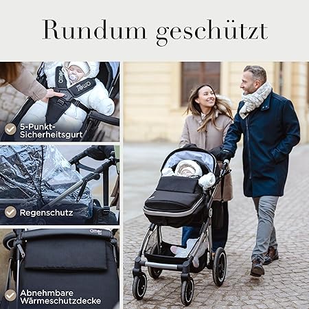 Amor Baby S600+ZS09 3 in 1 Kombi Kinderwagen Amor Baby S600+ZS09 3 in 1 Kombi Kinderwagen