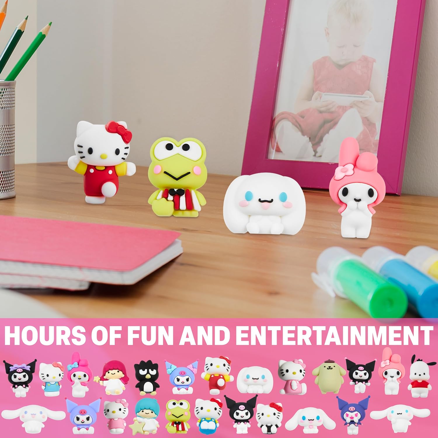 Hello Kitty and Friends Mystery Surprise Capsules with 12 Pcs Sanrio 3D Figurines Kuromi Cinnamoroll My Melody Kawaii Desk Decor Gifts for Girls (Multi Random 12 Pcs) - Image 5
