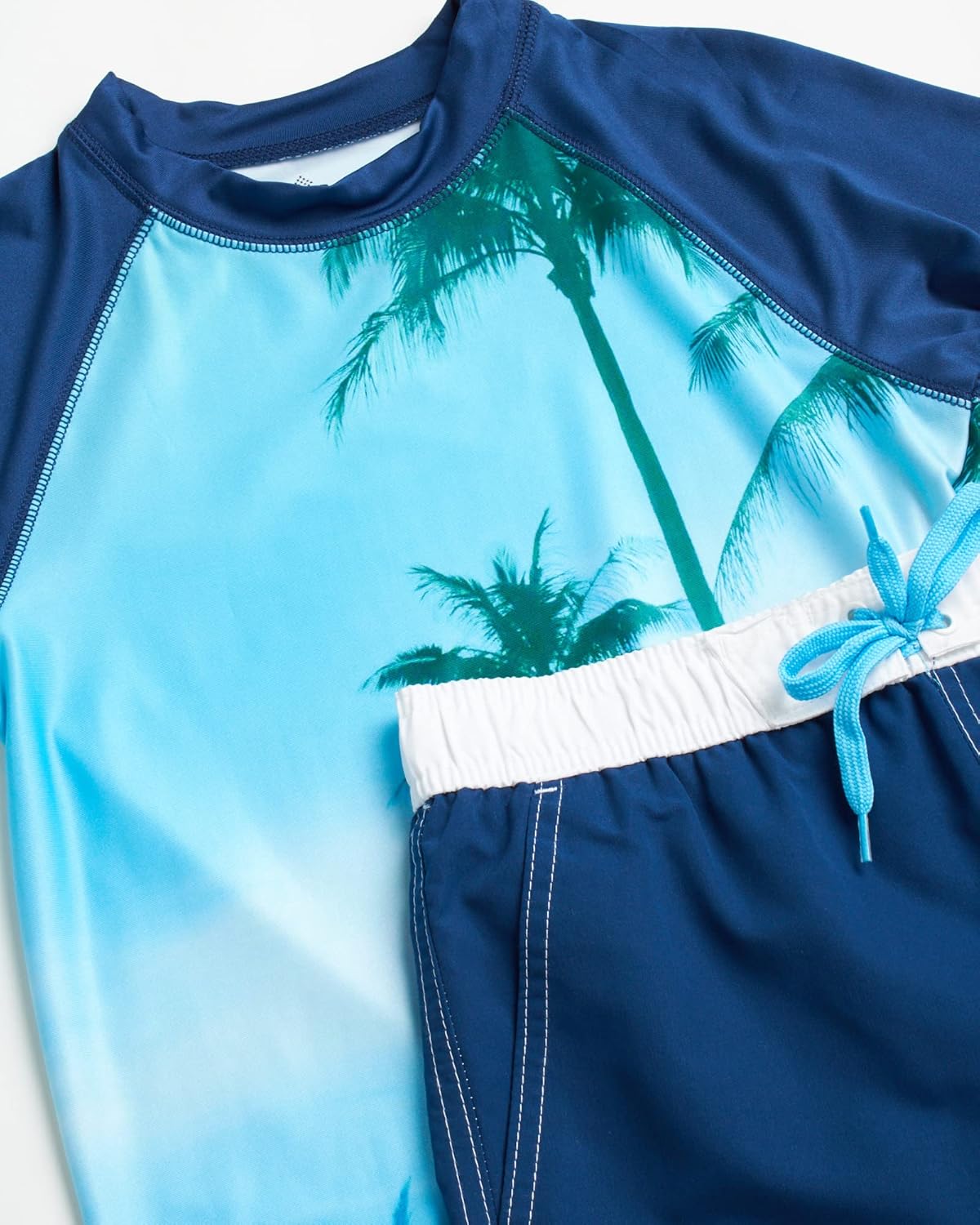 Big Chill Boys' Rash Guard Set - 2 Piece UPF 50+ Sun Protection Swim Shirt and Bathing Suit (4-14) : Clothing, Shoes & Jewelry