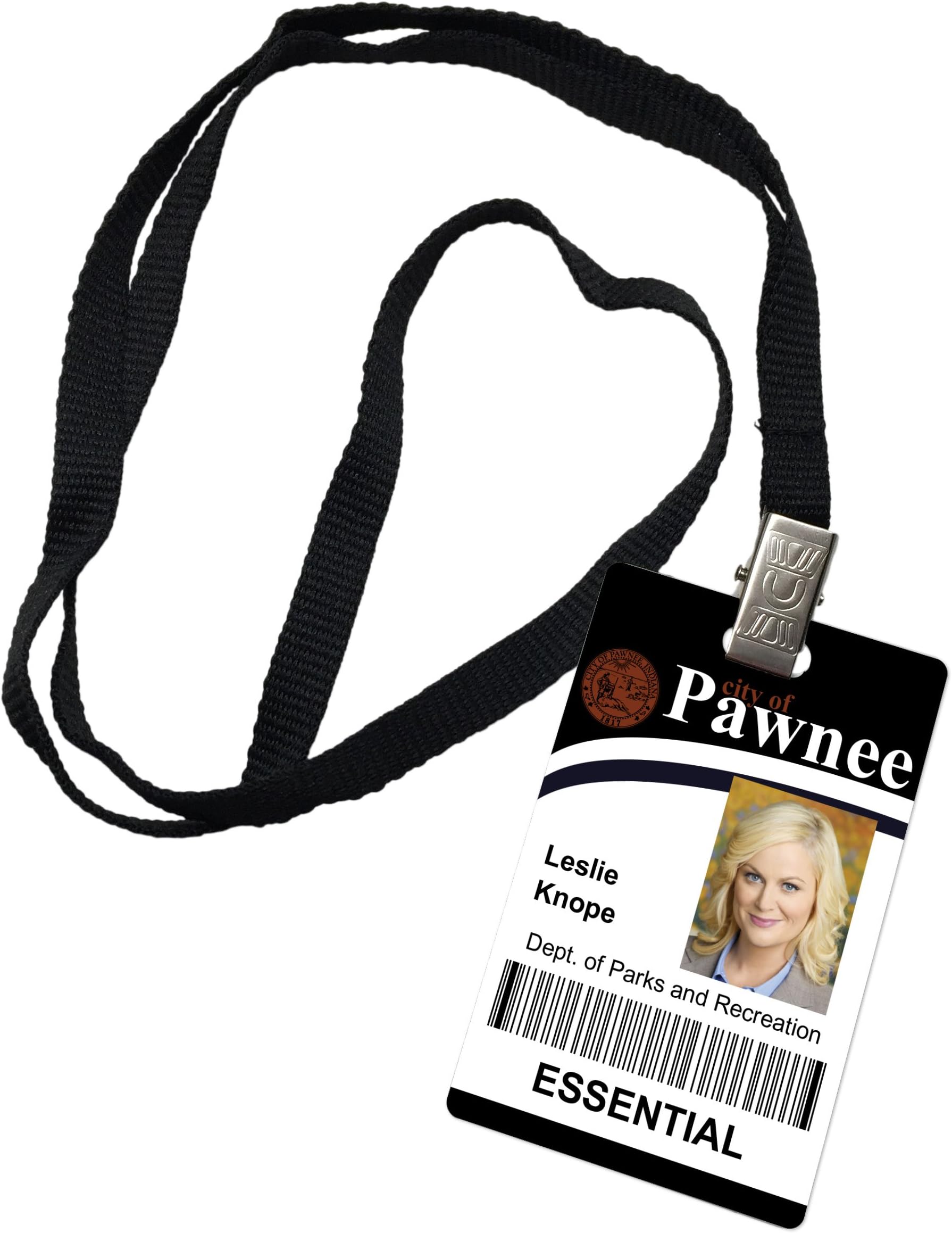Leslie Knope Parks and Recreation Novelty ID Badge Prop Costume