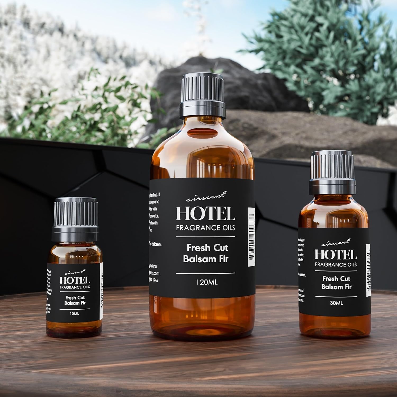 AirScent Fresh Cut Balsam Fir Diffuser Oil - Premium Balsam Fir Fragrance Oil for Ultrasonic and Waterless Diffusers and Crafting- 10 mL, .34 fl oz Glass Dropper Bottle - Christmas Tree Scents - Image 3