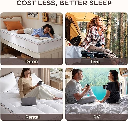 Miniatura 8 de Bedsure Cubrecolchón Cal King - Funda de Colchón Tipo Almohada con Bolsillo Profundo que se Adapta hasta 21 Pulgadas, Cubrecolchón de Cama Suave y