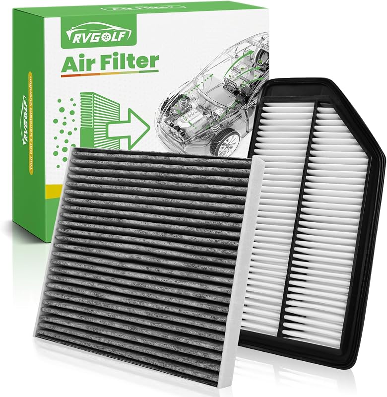 Kit de Filtros de Ar do Motor e Cabine RVgolf para Honda Odyssey V6 3.5L 2011 a 2017 – 2 unidades