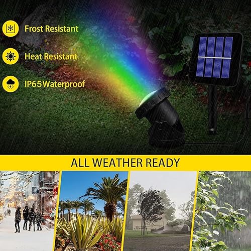 Miniatura 4 de Luces subacuáticas LED RGB que cambian de color con 2 modos, luces solares sumergibles para fuente impermeable IP68, focos de paisaje para estanque,