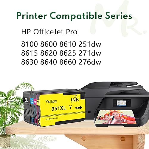 Miniatura 2 de Paquete combinado de cartuchos de tinta 950XL 951XL de repuesto para HP 950 951 Paquete combinado de cartuchos de tinta (4 unidades, negro, cian,