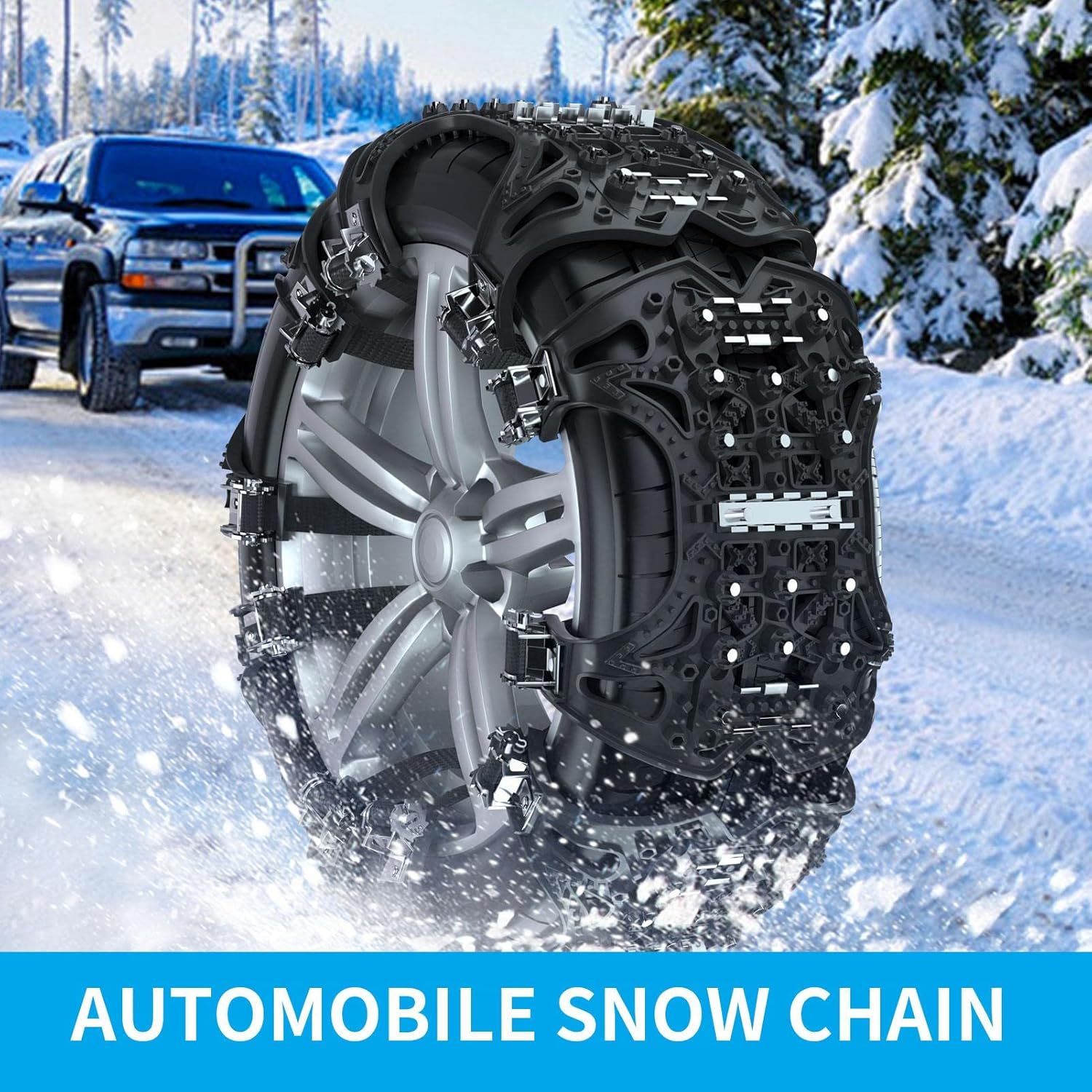 全国総量無料で 22 タイヤチェーン 非金属 スノーチェーン 車チェーン タイヤ チェーン 滑り止め 最新型 通用タイプ 簡単装着 アイスバーン 凍結 スリップ 軽自動車用 雪道 砂道 泥道 冬の必需品 Netkagu Banban Com