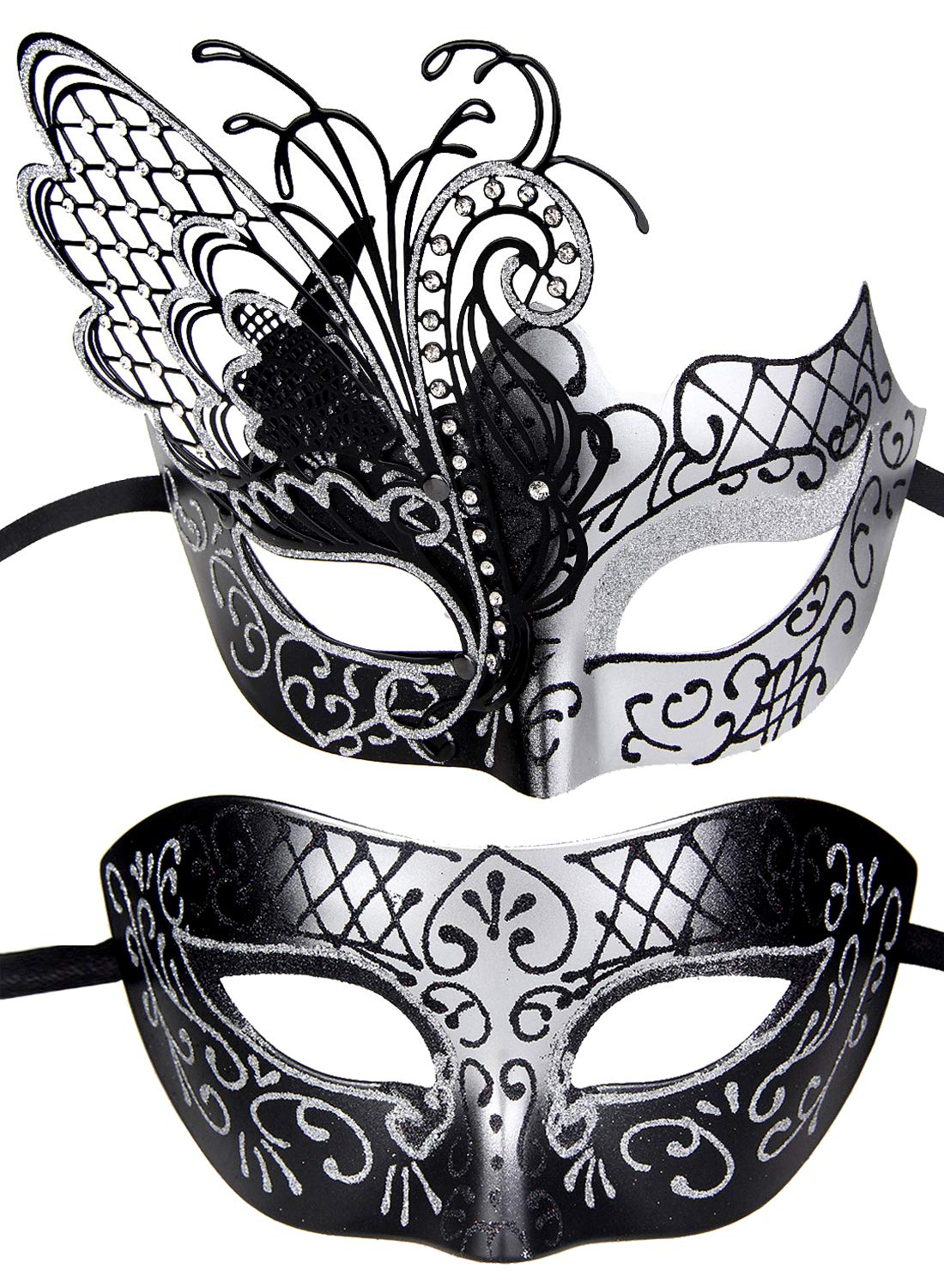 IETANGOne Pair Couple's Gorgeous Venetian Masquerade Masks Party Costumes Accessory