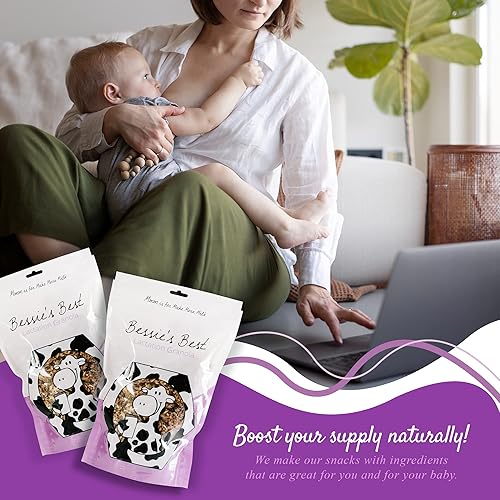 Miniatura 8 de Bessie's Best Lactation Granola | Apoyo a la lactancia | Alternativa de galletas que estimulan la leche | Snacks de enfermería | Aumento de la leche