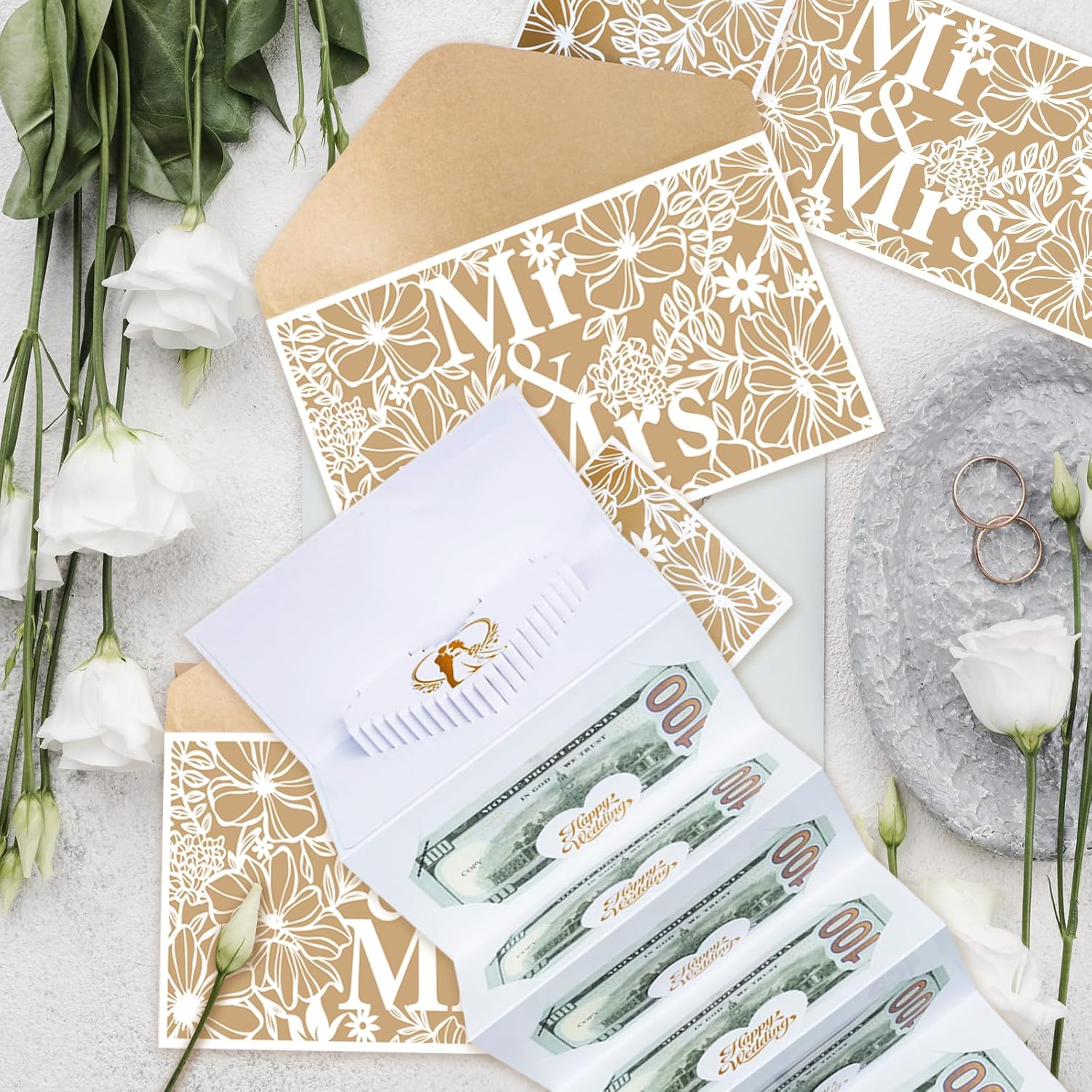 Wedding Money Holder for Bride and Groom, 6 Slots image 3
