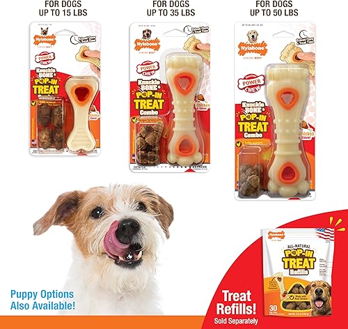 Miniatura 8 de Nylabone - Juguete masticable y con golosinas para perros, juguetes interactivos de enriquecimiento para perros