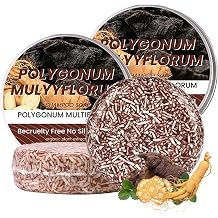INSEEK Polygonum Multiflorum Shampoo Bar, 2Pcs Polygonum Multiflorum Root Hair Soap, Shouwu Shampoo Solid Soap, Deep Cleansing for Scalp Care, Nourish Hair Wash for Men Women