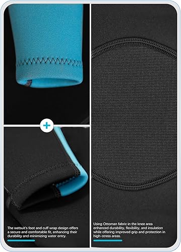 Miniatura 5 de Hevto Traje de neopreno completo para niños y niñas de 30.079 in de neopreno completo en agua fría para natación, surf, buceo