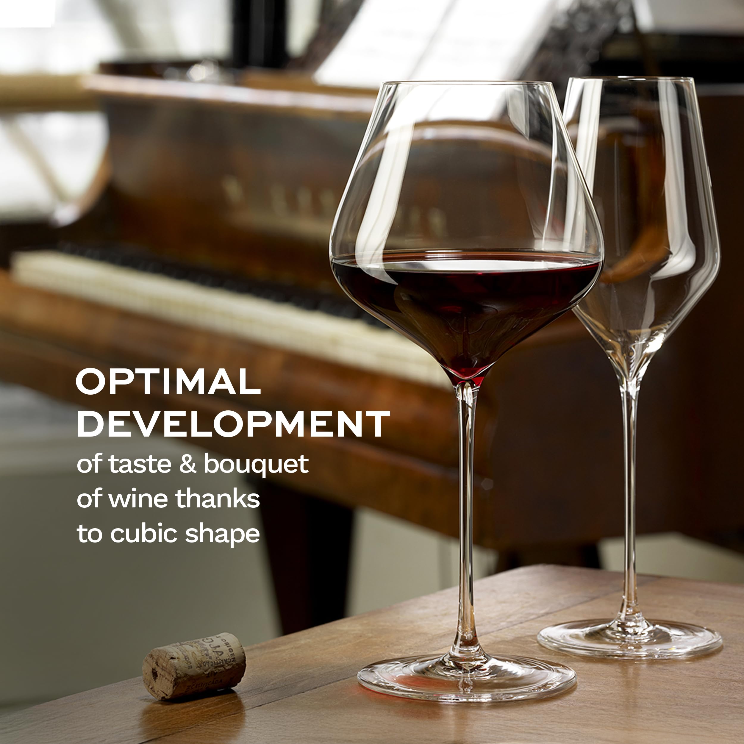 Stölzle Lausitz Copas de Vino de Borgoña Quatrophil Set de 6, 710 ml – Copas de Vino Tino para Borgoña y Pinot Noir – Copas para una Óptima Liberación de Aroma – Resistentes a Lavavajillas y Golpes