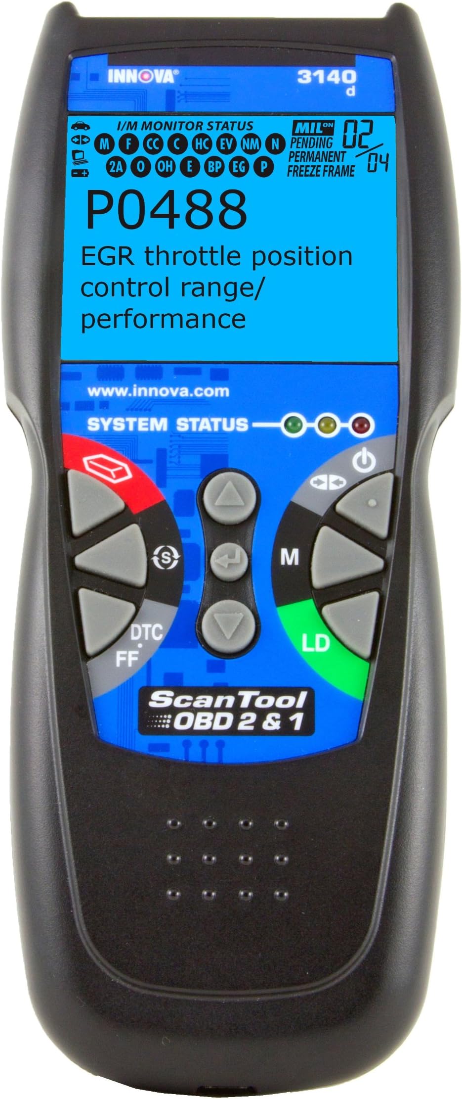 3140 OBD2/OBD1 Scan Tool with OBD2 Live Data, Black & White Screen
