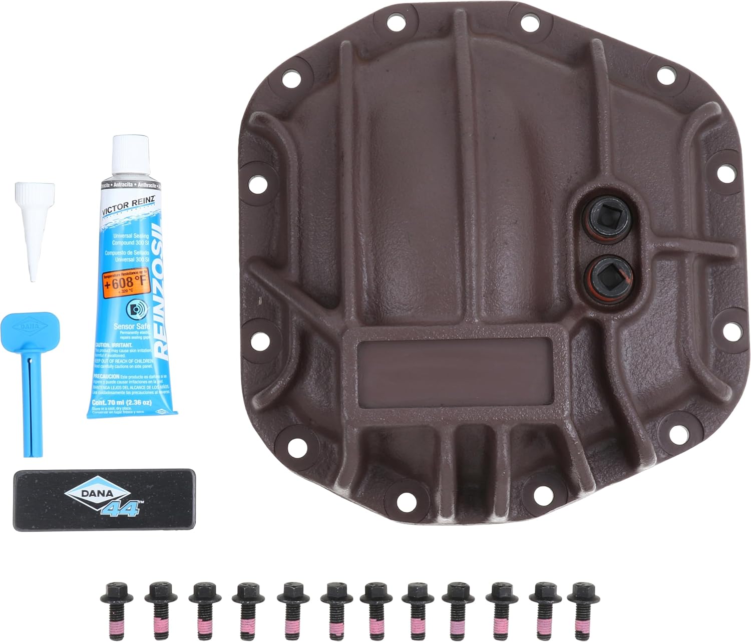 Spicer 10332154 Nodular Iron Rear Dana 44 AdvanTEK Differential Cover Compatible with Select Wrangler JL - Primed