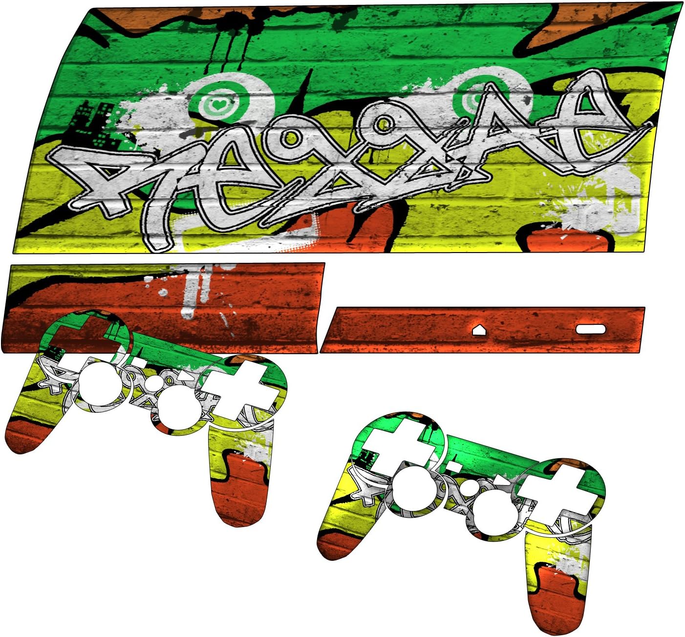 "Graffiti" 10034, Sticker for PlayStation 3 Fat Game Console.