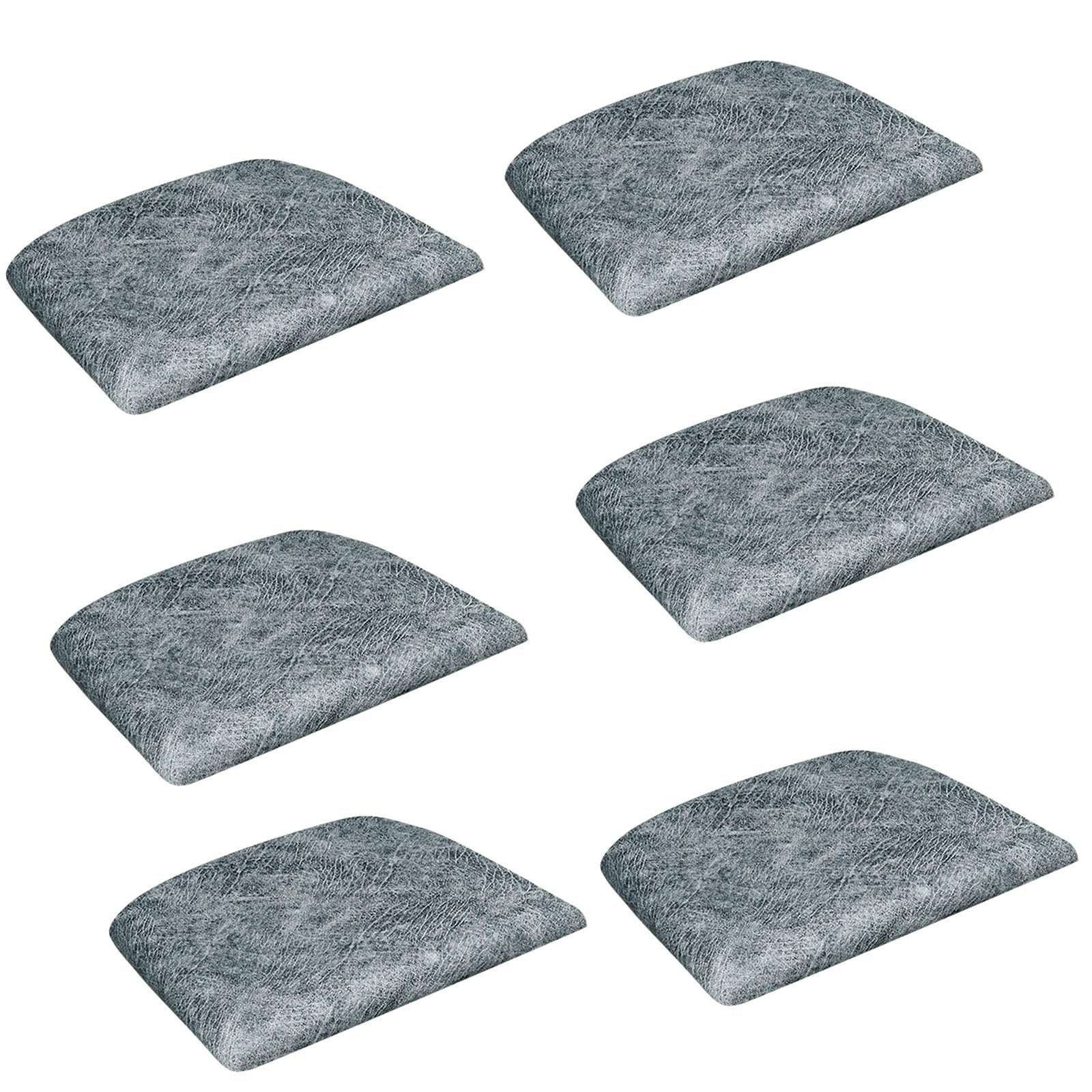 Carotoe Light Grey Stretchable Antislip Pu Leather Chair Cover Seat Cushion Dining Chair Seat Cover