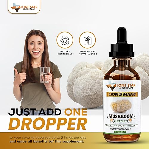 Miniatura 7 de Suplemento de hongos melena de leones  Ayuda a mejorar la claridad mental, la concentración, la memoria, la salud del cerebro  Sin rellenos  Solo
