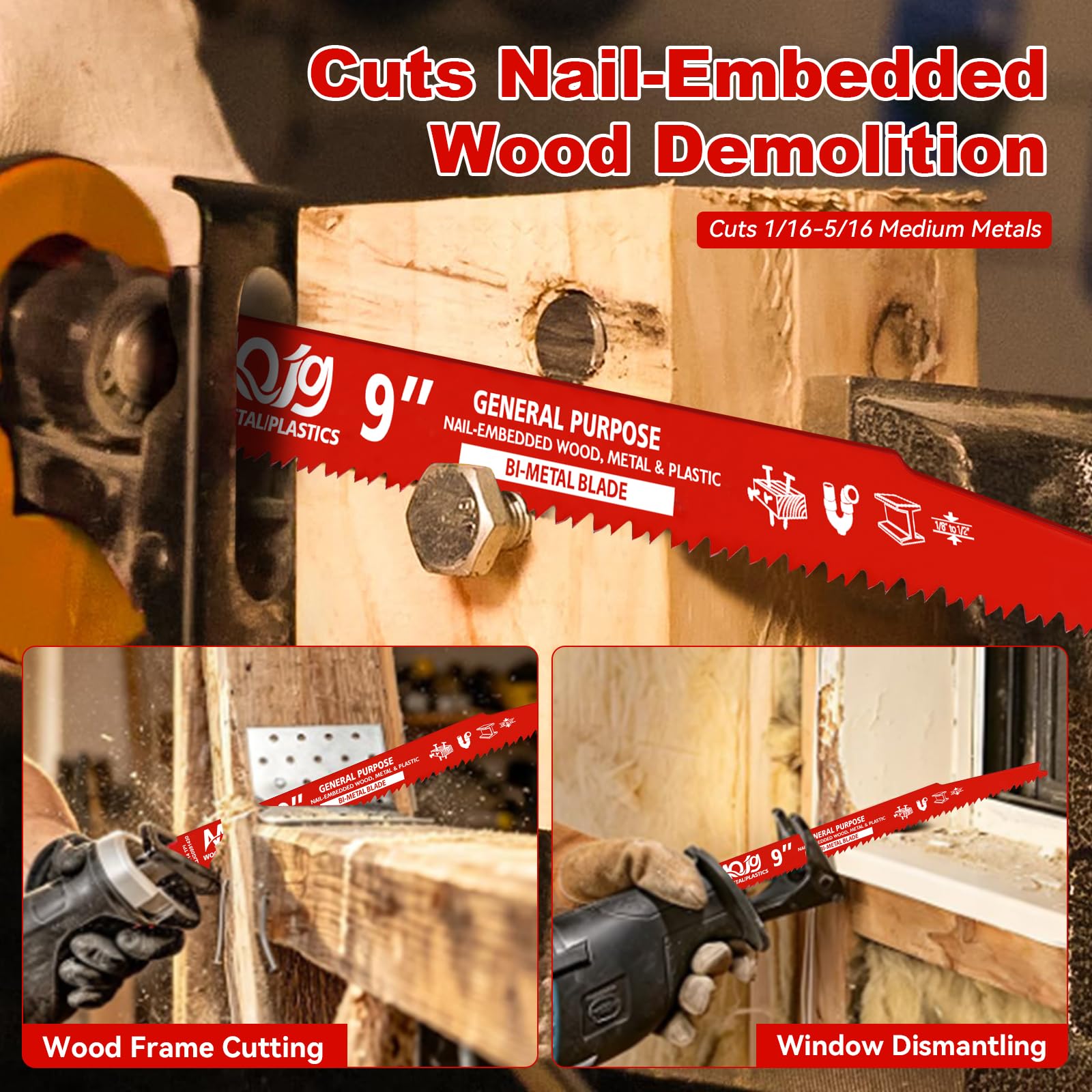 30 Reciprocating Saw Blades - Multi-Material Cuts -3