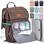 PILLANI Baby Diaper Bag Backpack - Large Bag for Boys & Girls, Waterproof Diaper Backpack - Travel Diaper Bags w/Changing Pad, Baby Registry Search & Shower Gifts - Essentials Must Haves Newborn Stuff