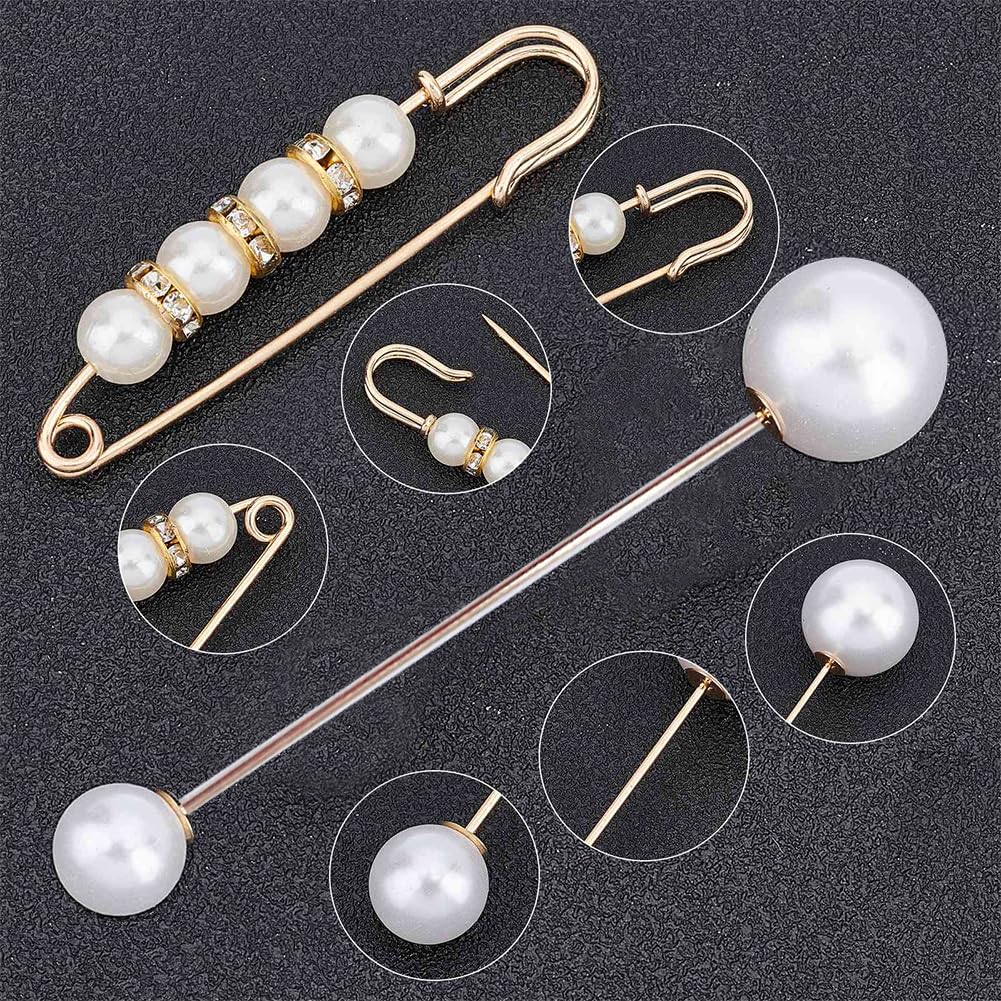 Gorgecraft 8 Styles Broches De Sécurité En Alliage, Pinces Pour Châle