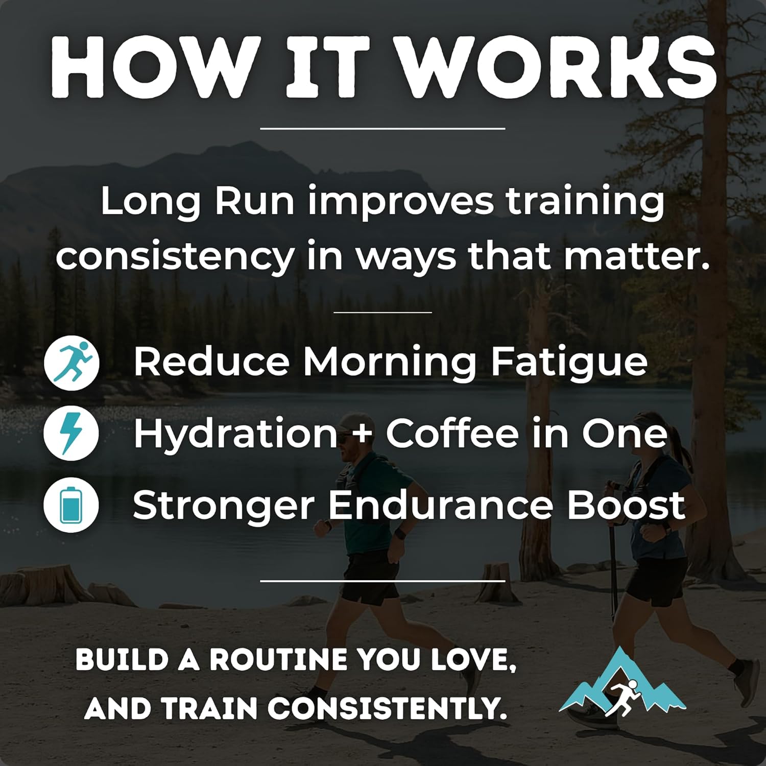 Long Run Coffee – Hydrating Coffee with Electrolytes – All Natural Energy + Hydration + Recovery for Athletes – Stomach Friendly Electrolyte Coffee for Runners (1 lb, Decaf)