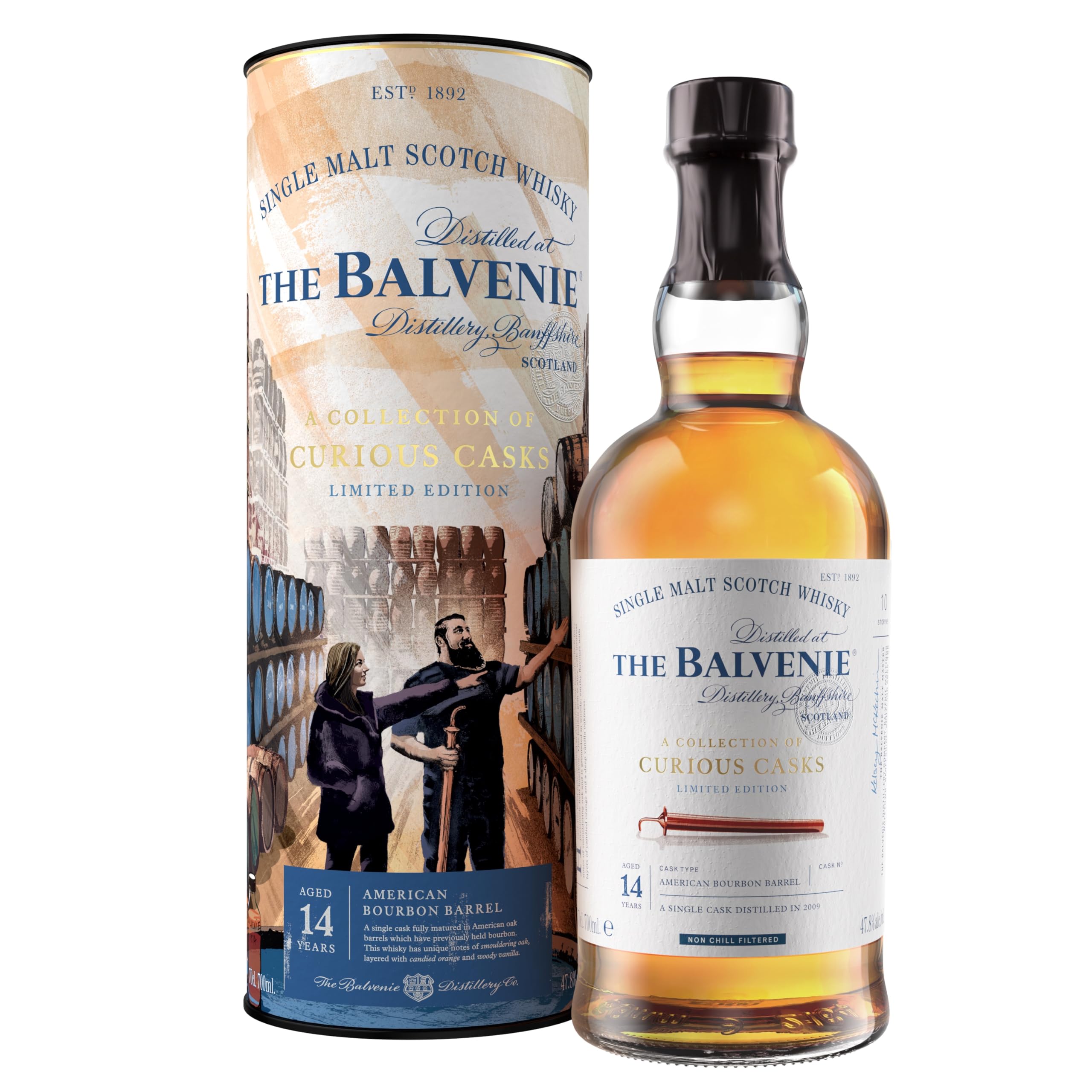 The Balvenie 14 American Bourbon Barrel Single Malt Scotch Whisky, 70cl