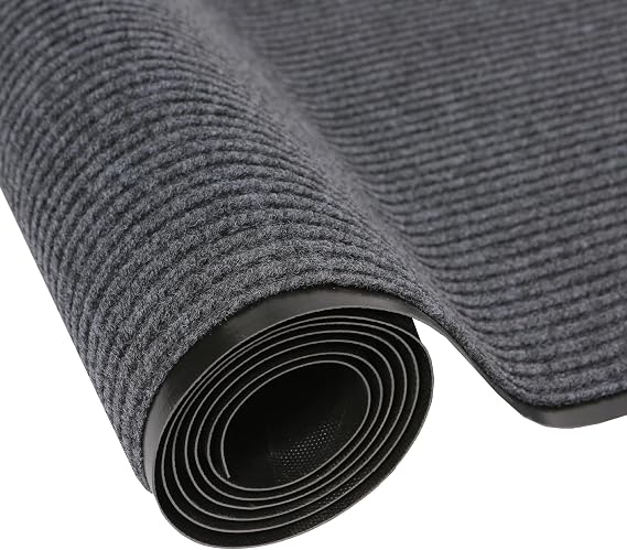 3x10Ft Indoor Outdoor Runner Rug Commercial Runner Rug,Grey