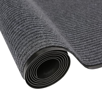 3x10Ft Indoor Outdoor Runner Rug Commercial Runner Rug,Grey