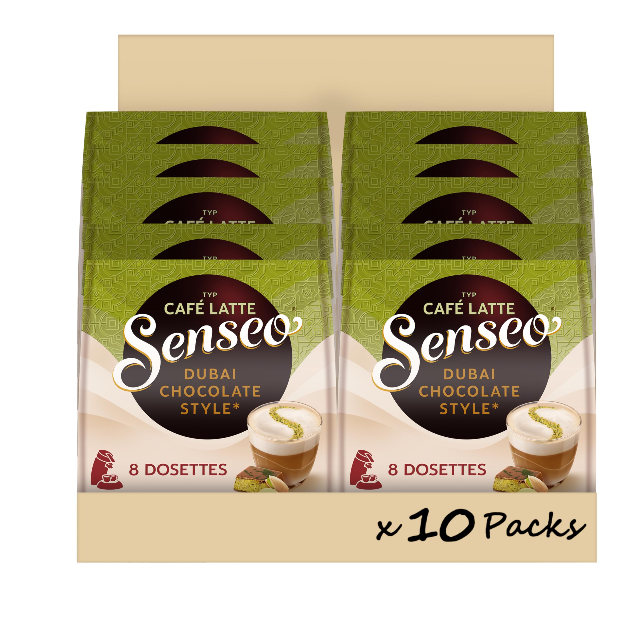 Senseo Latte Dubai chocolate style 80 dosettes café