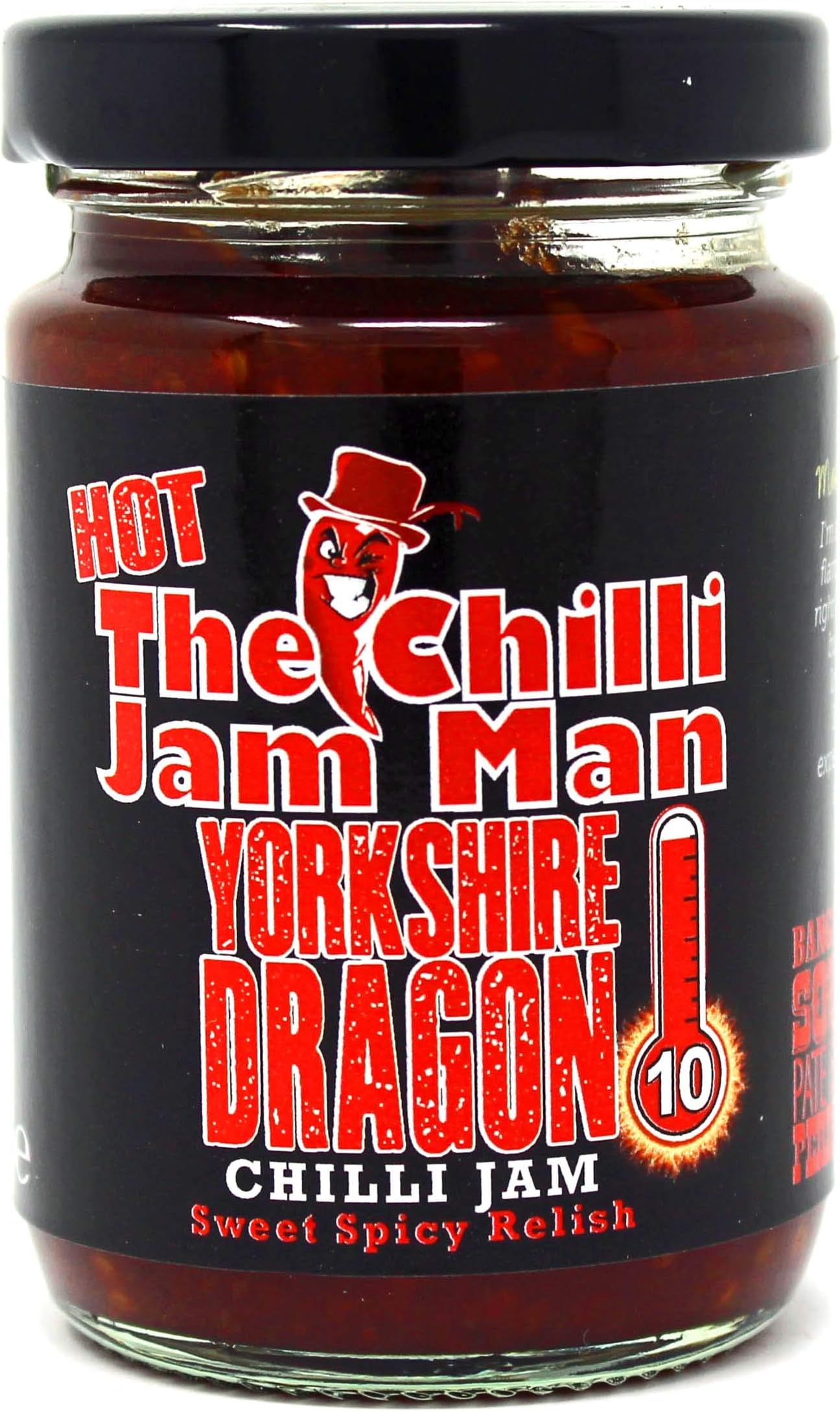 The Chilli Jam Man Heat-10 Yorkshire Dragon Jar, 100 g