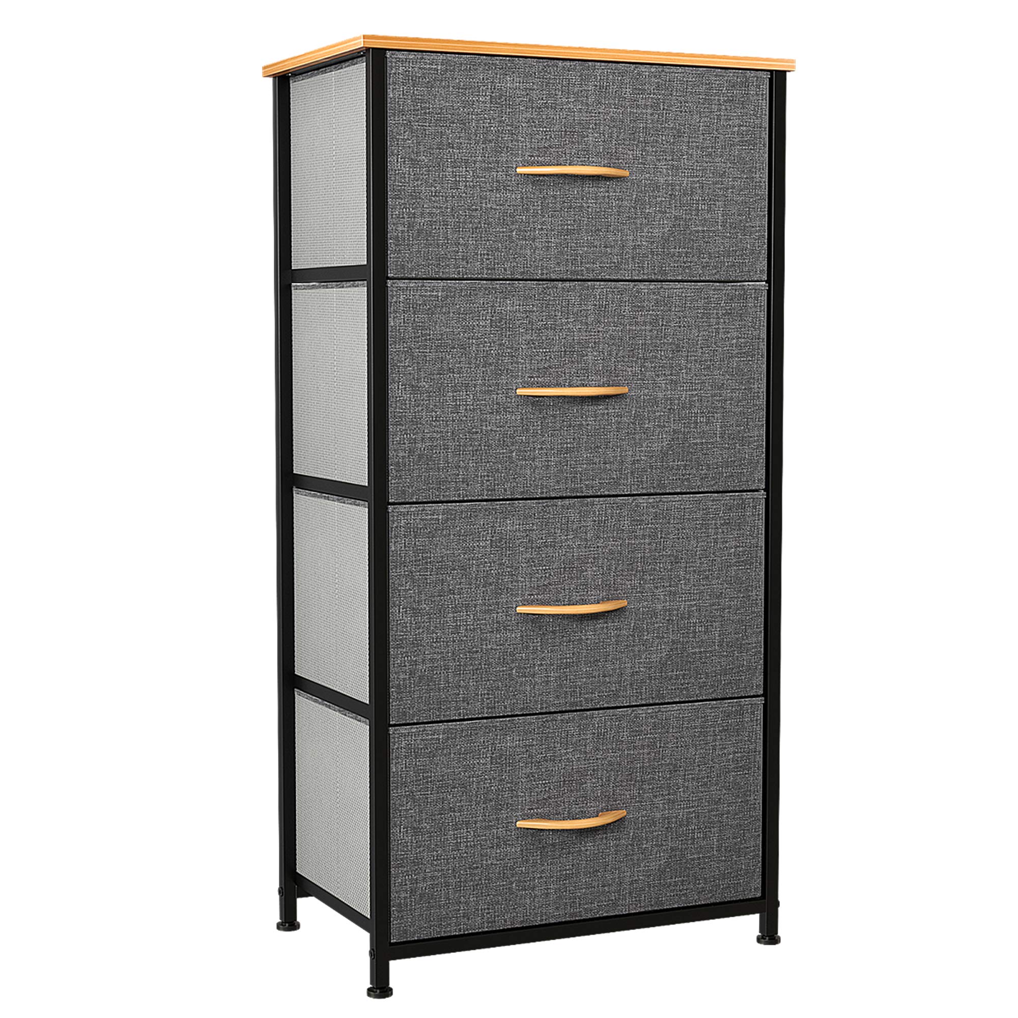 YITAHOME Chest of Drawers, Cationic Fabric 4Drawer Storage Organizer
