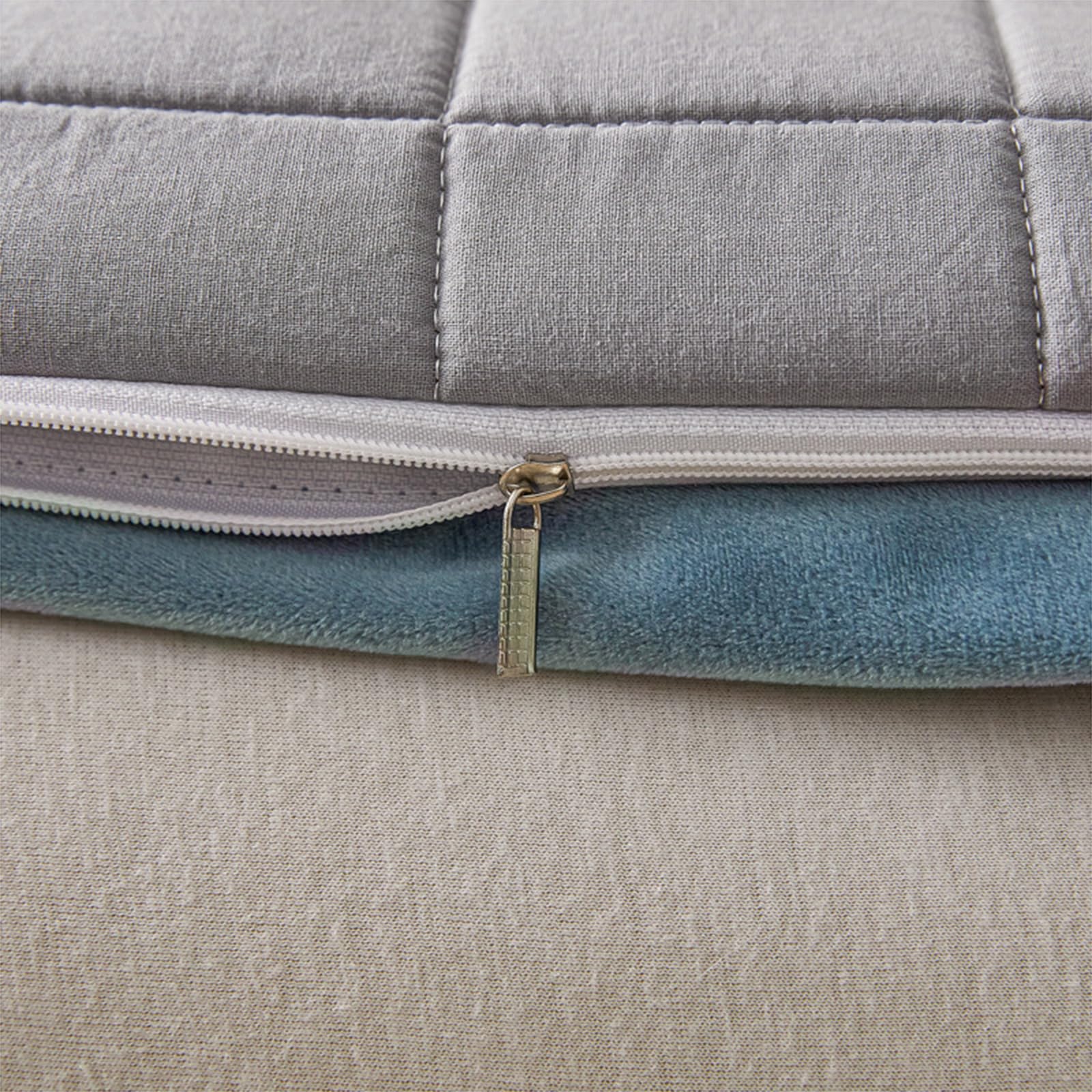 Dwustronny materac futon 180 x 200 cm – przenośna zwijana podkładka do spania, zdejmowana i nadająca się do prania, idealna na kemping, sofę, łóżko, pokoje gościnne, pomieszczenia mieszkalne, wygodne