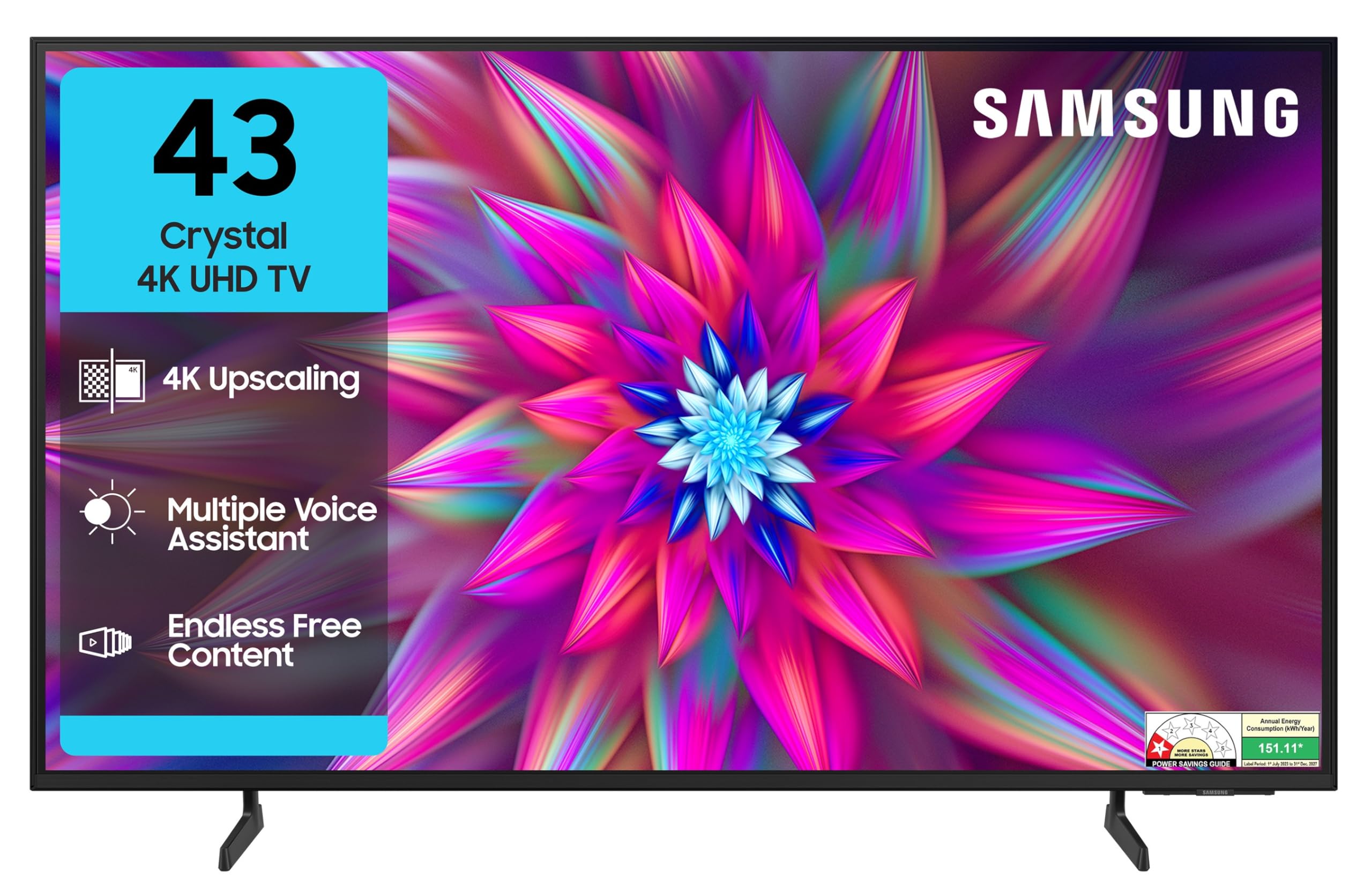 Samsung 108 cm (43 inches) Crystal 4K Vista Pro Ultra HD Smart LED TV UA43UE86AFULXL
