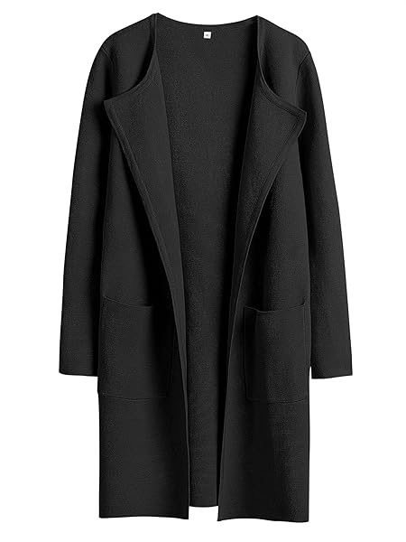 ANRABESS Womens Cardigan Sweater Open Front Knit Long Coatigan Dressy Casual Jacket Coat 2025 Fall Outfits Classy Clothes Khaki Medium at Amazon Women’s Clothing store