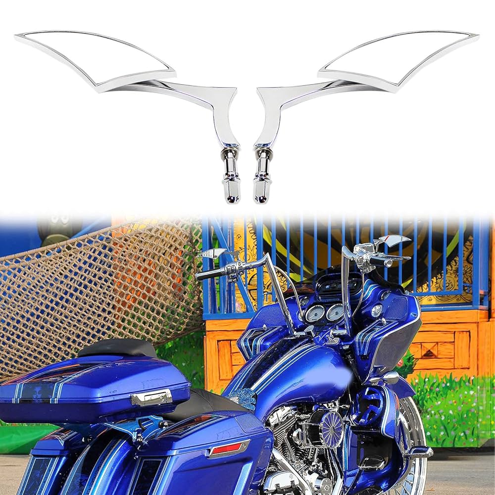 Amazon.com: Rich Choices Chrome Motorcycle Blade Rearview