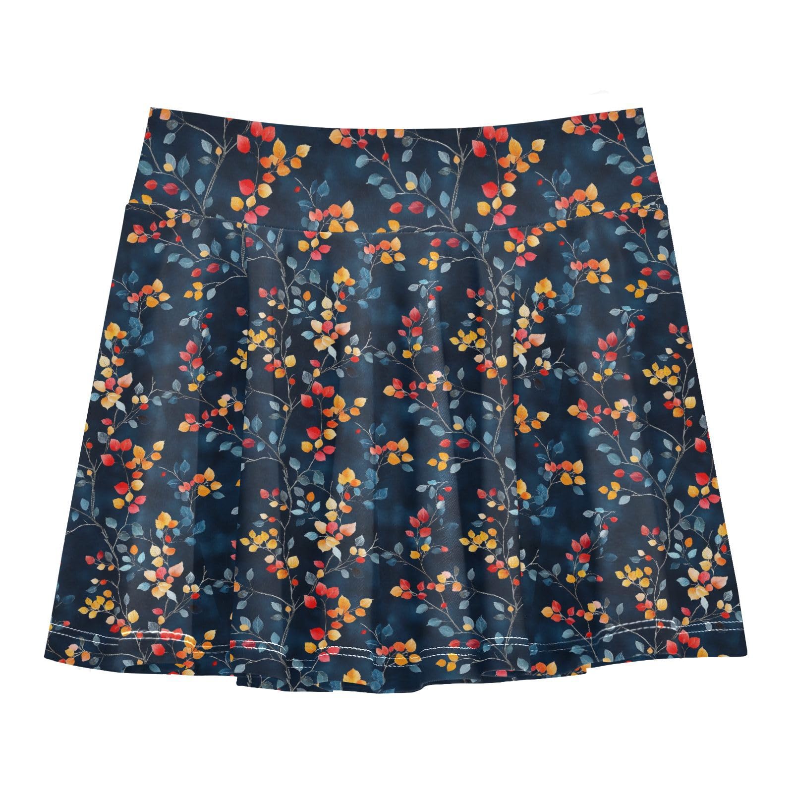 Vintage Flowy Girls Tennis Skirt with Built in Shorts Kids Pleated Skort Girl SkortWith Pockets