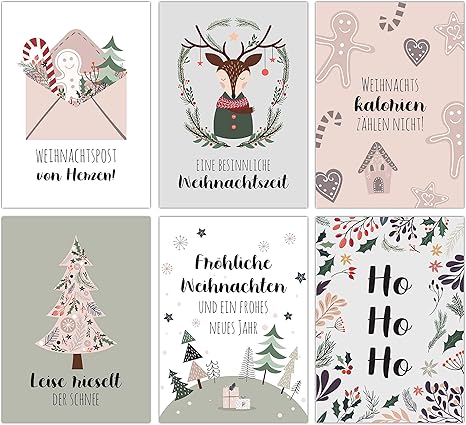 Weihnachtskarten Set 12 Liebevoll Gestaltete Postkarten Zu Weihnachten Kunstdruck Zum Verschicken Pakete Dekorieren Und Sammeln Grusskarte Weihachten Winter Pastell Karten Set 15 Amazon De Burobedarf Schreibwaren