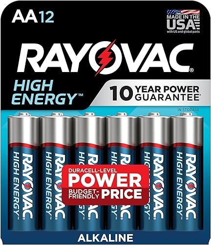 Rayovac - Pilas alcalinas AA, 12 unidades