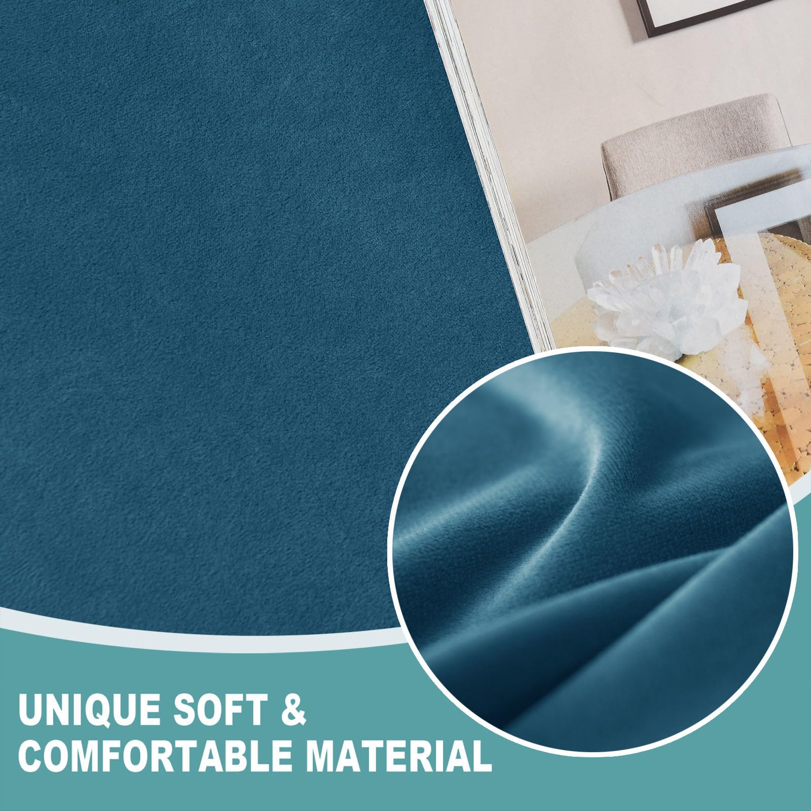 Copripoltrona Relax Reclinabile Universale-blu pavone-1 posto | Velluto Copridivano Reclinabile Elasticizzato Con tasche Antiscivolo Lavabile Per Cani Gatti bambini