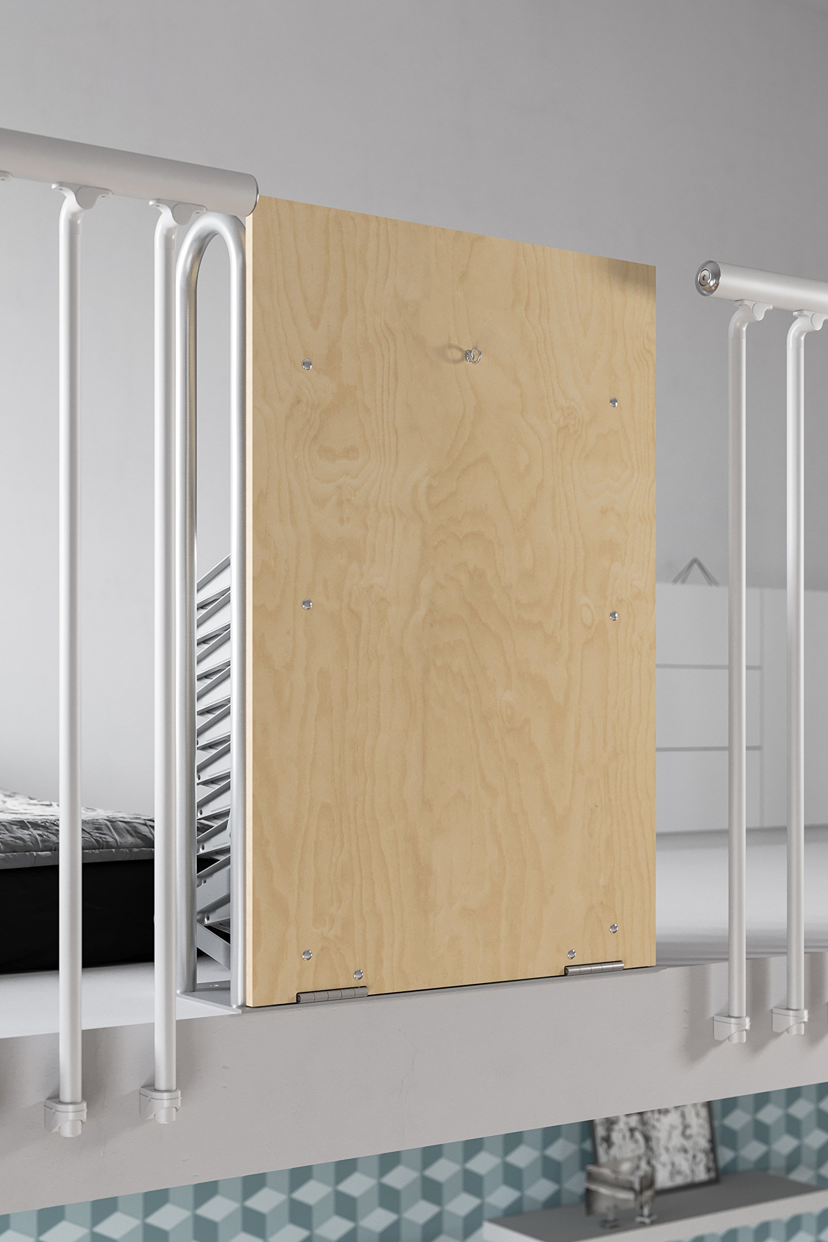 Scari PAL30070100 Scala Retrattile Acciaio 70 x 100 cm Zincato